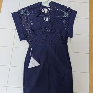 Blue midi dress